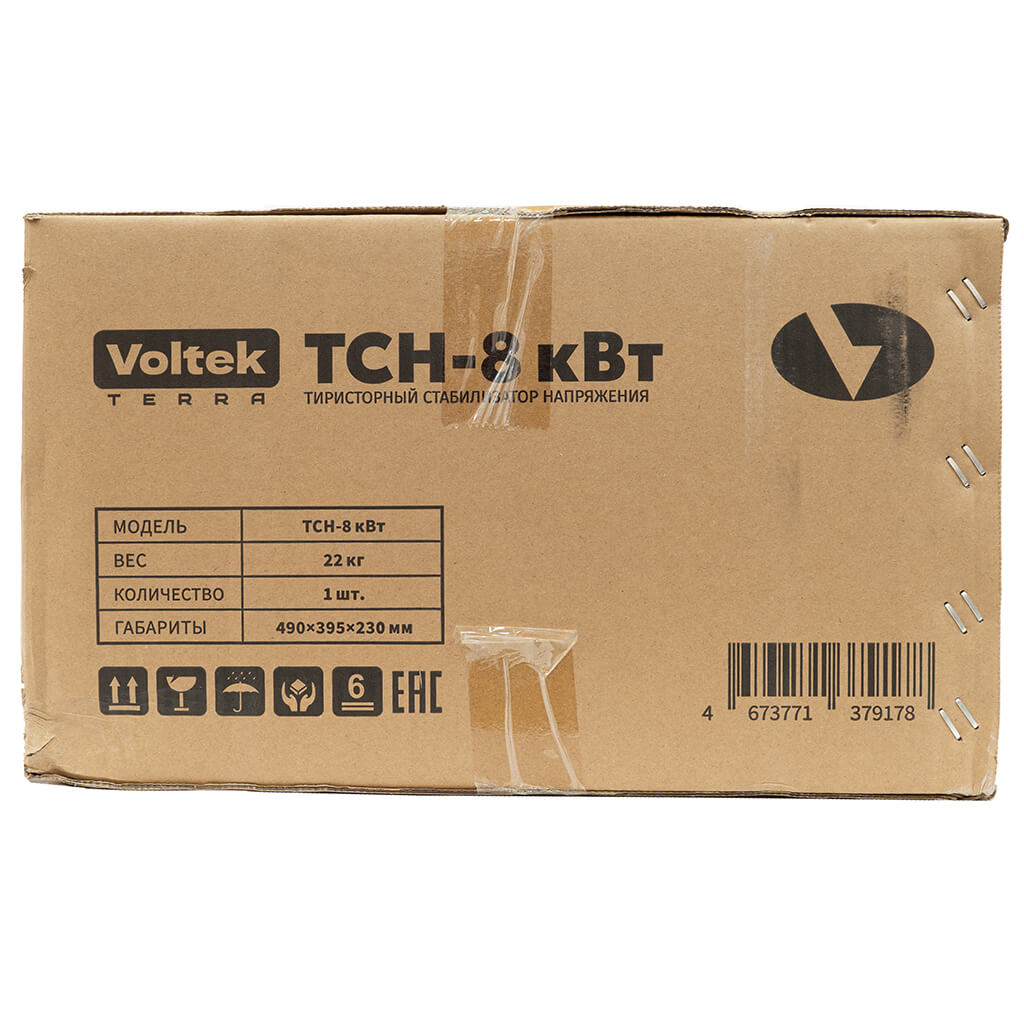 Стабилизатор напряжения Voltek ТСН-8кВт